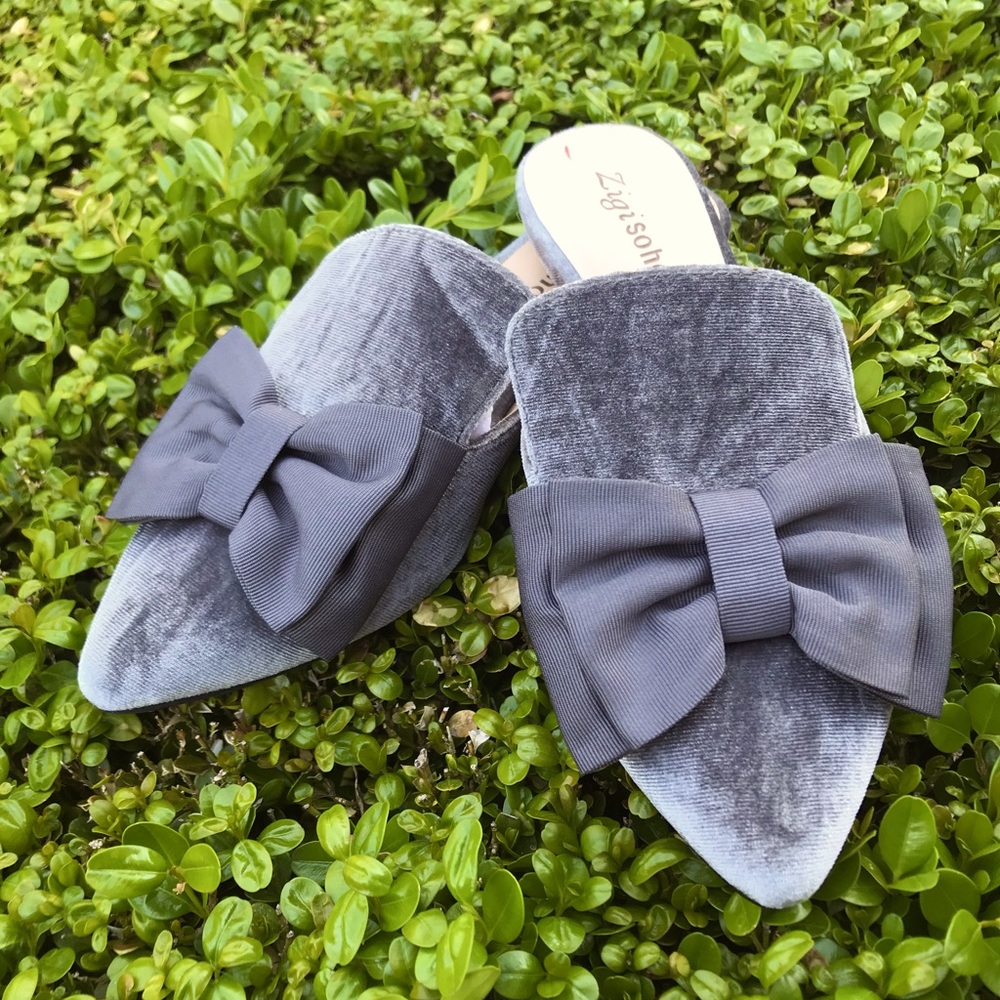 New Zigisiho slip on gray flat